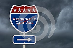 Repealing and replacing Affordable Care Act healthcare insurance