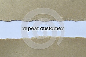 Repeat customer on paper