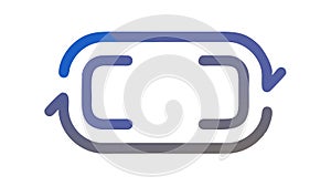 Repeat Cycle Arrows, Loop and Continuous Process Icon. vector design Generative AI