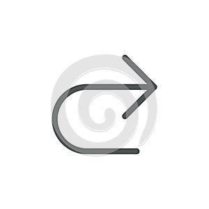 Repeat flat color ui icon