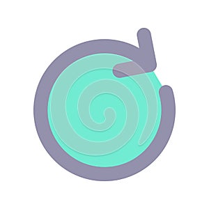 Repeat flat color ui icon