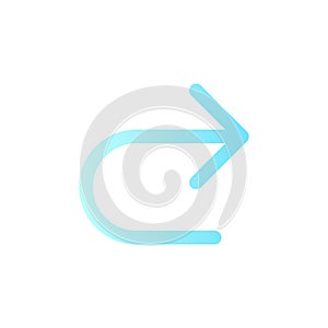 Repeat flat gradient color ui icon