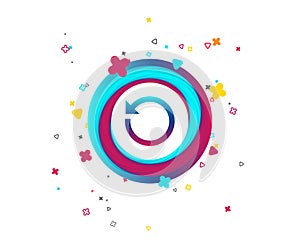 Repeat icon. Refresh symbol. Loop sign.