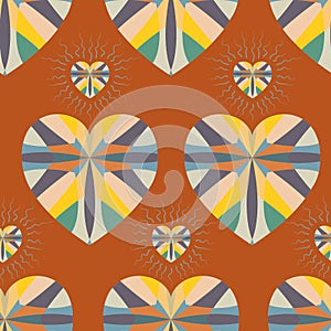 Repeat pattern twisted shapes vintage pastel colors dedicated to africa