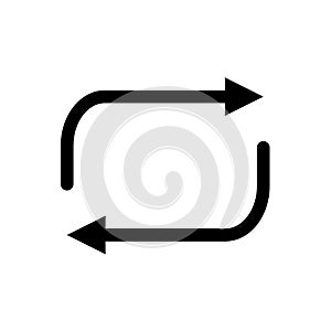 repeat, recyle, refresh vector icon