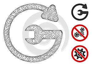 Repeat Service Polygonal Web Vector Mesh Illustration