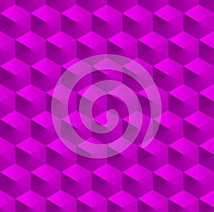 Abstract purple cube patterns background.
