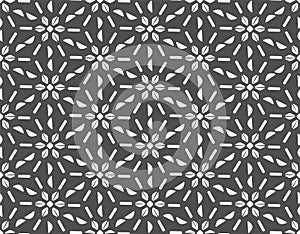 Repeat White Vector Thirties Art Pattern. Repetitive Black Graphic Plexus Texture Texture. Continuous Modern Luxury Swatch