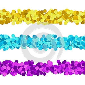 Repeatable abstract dot pattern page dividing line design set