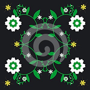 Repeated Flower Background