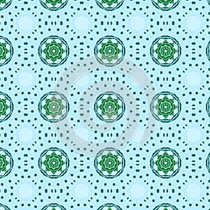 Repeated geometric pattern design featuring circle oval shaped