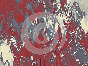 RED Fluid painting abstract art pattern series photo