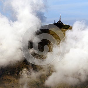 Repeater on top of a mountain photo