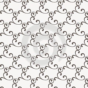 Repeating abstract background with curl