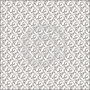 Repeating abstract background with curl