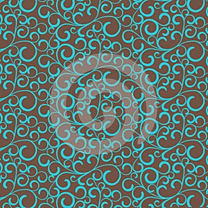 Repeating abstract background with curl