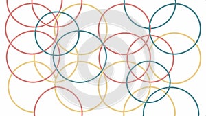 Repeating abstract circle pattern geometric background design vector design Generative AI