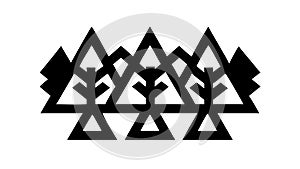 Repeating Abstract Geometric Tribal Pattern Vector, vector design Generative AI