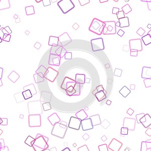 Repeating abstract square background pattern - vector graphic design from rotated squares with opacity effect