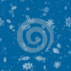 Repeating background with snowflake