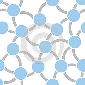 Repeating Blue and Gray Network Pattern
