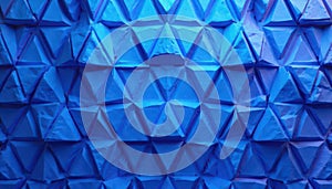 Repeating blue triangles forming a vibrant geometric pattern , decorative, design, minimal