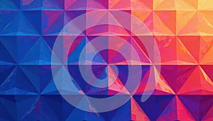 Repeating blue triangles forming a vibrant geometric pattern , textile, composition, decorative