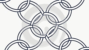 Repeating Chain Link Pattern Geometric Decorative Element Vector, vector design Generative AI