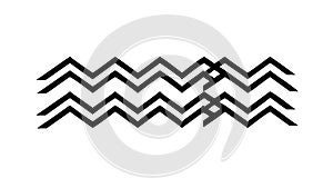 Repeating Chevron Line Pattern, Modern Graphic Texture, Abstract Design, vector design Generative AI