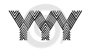 Repeating Chevron Pattern Abstract Geometric Zigzag Lines Design Element, vector design Generative AI