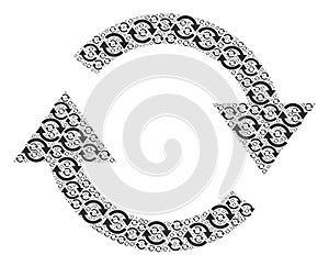 Refresh Recursion Mosaic of Itself Icons