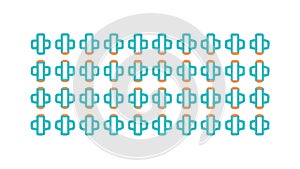 Repeating Diamond Chain Pattern Abstract Geometric Design Vector, vector design Generative AI