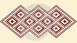 Repeating Diamond Geometric Pattern, Abstract Modern Background, vector design Generative AI