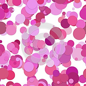 Repeating dot background pattern - vector graphic design from pink circles with shadow effect