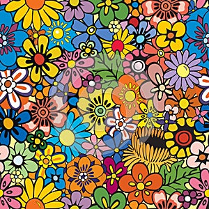 Repeating floral background