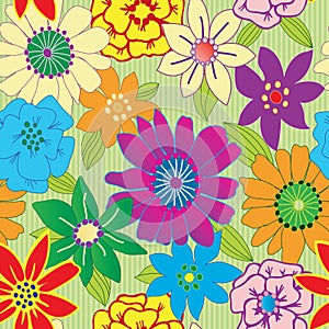Repeating Flower Background
