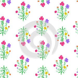 Loopable seamless floral pattern