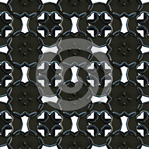 Repeating forged metal lattice background