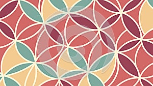 Repeating Geometric Abstract Pattern, Modern and Versatile, vector design Generative AI