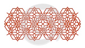 Repeating Geometric Abstract Pattern, vector design Generative AI