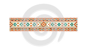 Repeating Geometric Chain Pattern Border, vector design Generative AI