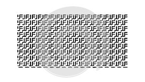 Repeating Geometric F Pattern Abstract Texture Background, vector design Generative AI