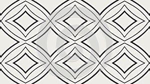 Repeating Geometric Interlocking Oval Pattern, vector design Generative AI