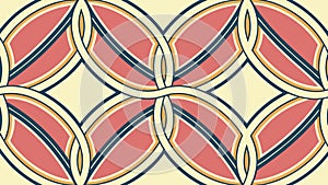 Repeating Geometric Oval Pattern Vector Abstract Design, vector design Generative AI