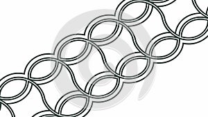 Repeating Geometric Pattern of Interlocking Wavy Lines Vector Design Generative AI