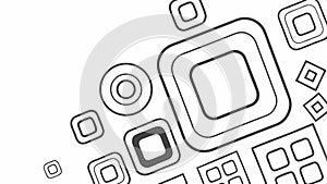 Repeating geometric pattern of layered squares vector design Generative AI