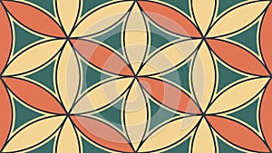 Repeating Geometric Pattern Vector Background, Retro Abstract Design, vector design Generative AI