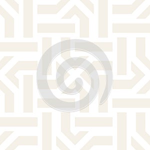 Repeating Geometric Stripes Tiling. Vector Seamless Monochrome Subtle Pattern