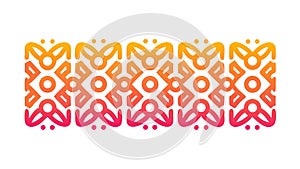 Repeating Geometric Tiles: Modern Digital Pattern, vector design Generative AI