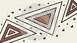 Repeating Geometric Triangle Design, Abstract Background Element, vector design Generative AI